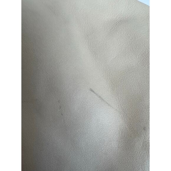 Anteprima Large Butter Soft Beige Leather Hobo Purse w/Attached Cosmetic Pouch - Picture 10 of 12